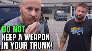 Even If It Is Legal... It Is Probably Pointless | Keeping Weapons In Your Car