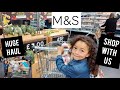 Shop With Us at M&S Food Hall Marks and Spencer 10 Day Huge  Food Haul Family of 5 | Back to Normal