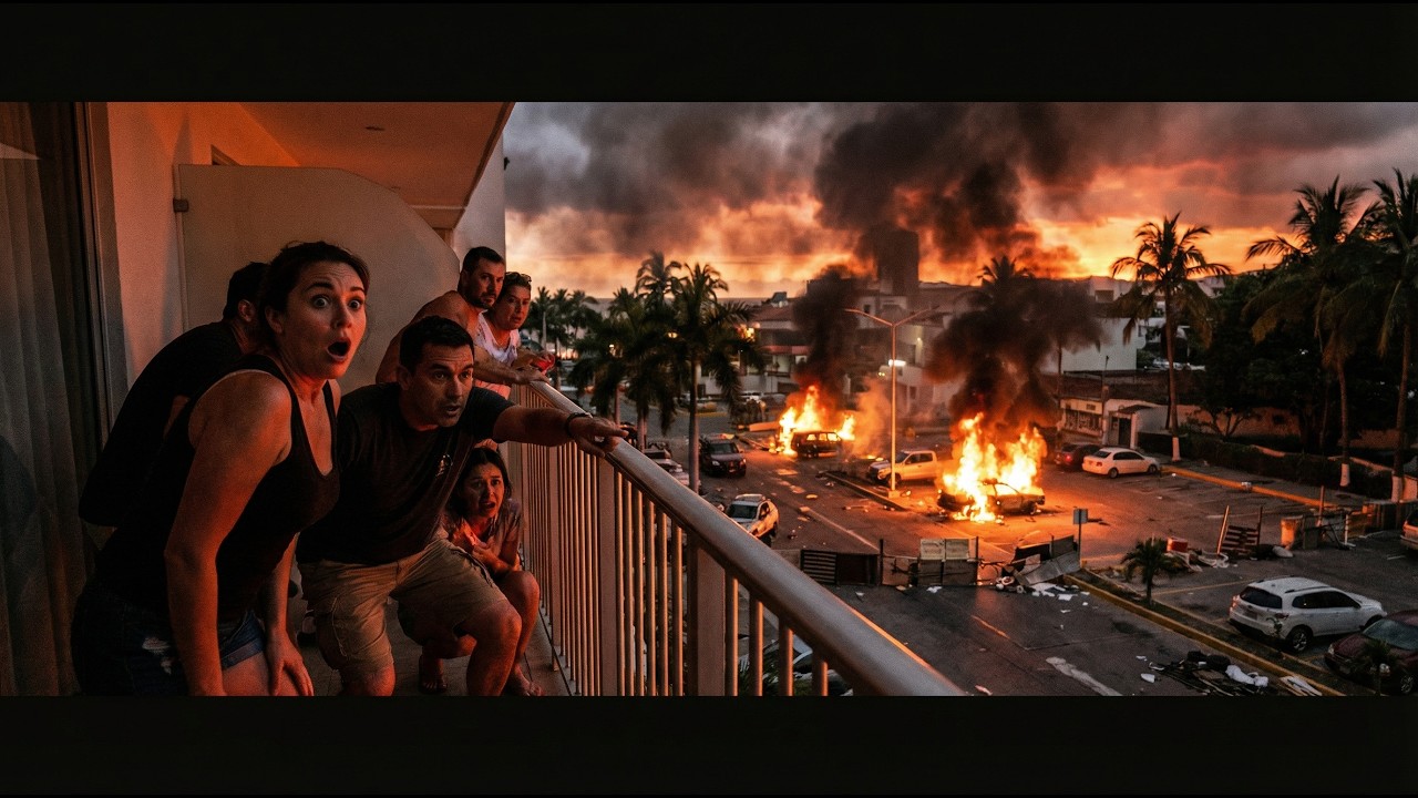 El Mencho Dead – Tourists TRAPPED on Rooftops Watch Puerto Vallarta BURN Exclusive Footage