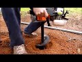 How To Use a Post Hole Digger - BAUMR AG Earthauger made EASY  2020