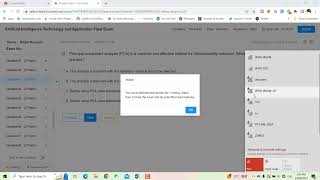 Artificial intelligence Technology and application Final Exam  With Answer