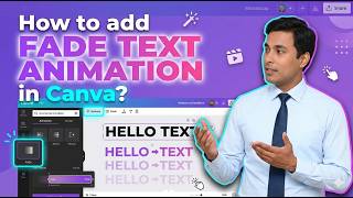 How to add Fade Text Animation in Canva?