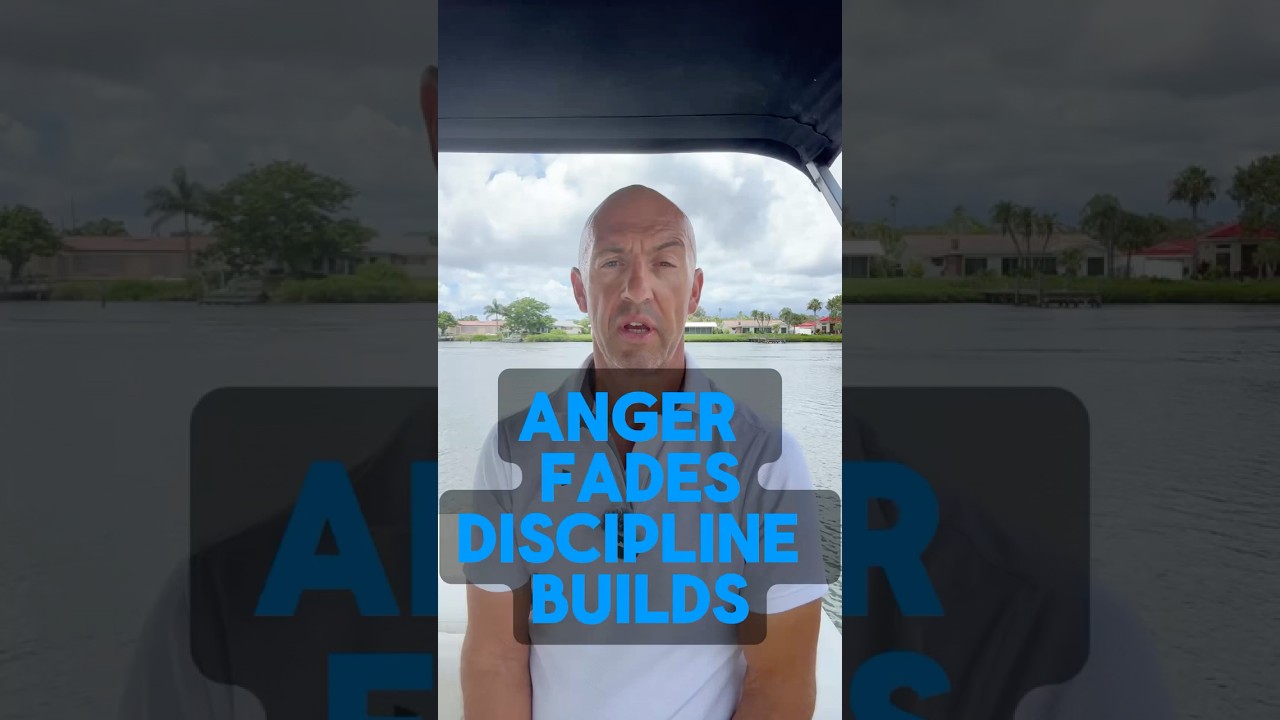 Anger fades. Discipline builds the man. 