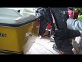 #14 素人がボートに船外機を取り付ける！ そしてエンジン初始動！ ニスパック YAMAHA 40HP 2stroke outboad motor engine start.