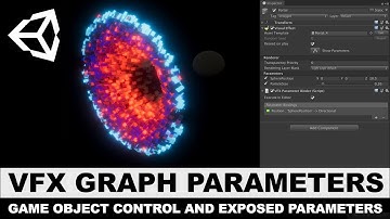 Unity3d VFX Graph Exposed Parameters and Game Object Bindings
