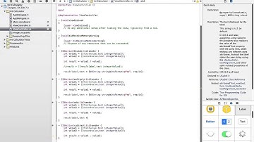 Integer Calculator on Xcode