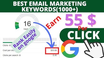 Best Email Marketing High Paying Adsense Keywords (High Cpc 55$ Per Click) Easily Rank Your Article