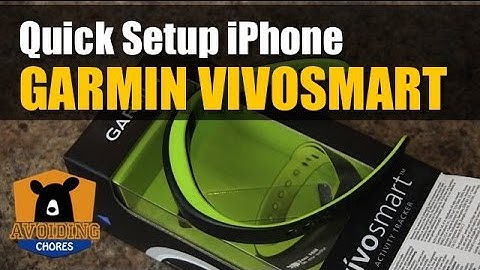 Garmin Vivosmart - Quick Setup Using iPhone
