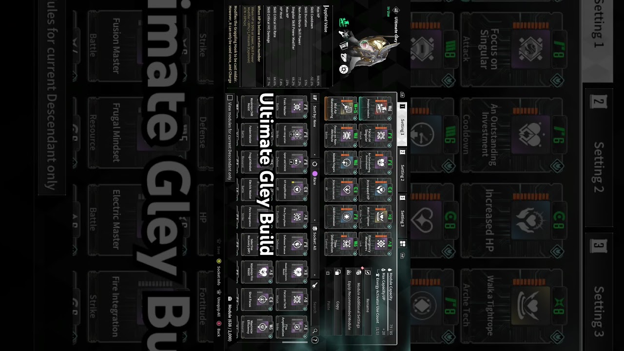 Ultimate Gley Build for Vulgus and Operations 