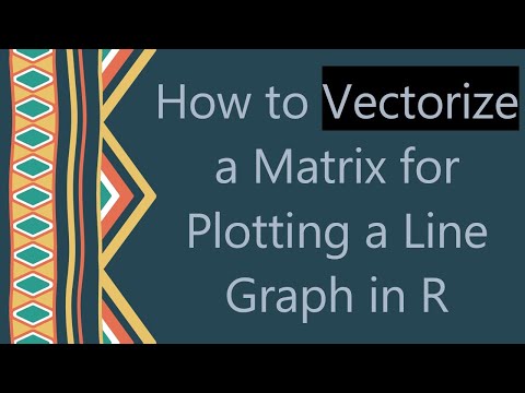 How to Vectorize a Matrix for Plotting a Line Graph in R