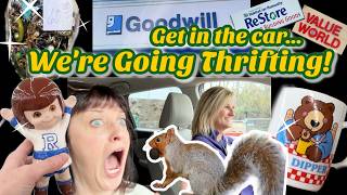 Thrift with me and my sister! We filled our carts shopping for 2 days straight!