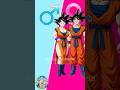Dragon ball Goku Characters in gender swap 😳 #shorts #dbz #goku