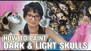 How to paint Dark & Light Skulls! Part [3/5] of Daemon Prince painting #art #artist #paintinatorrex
