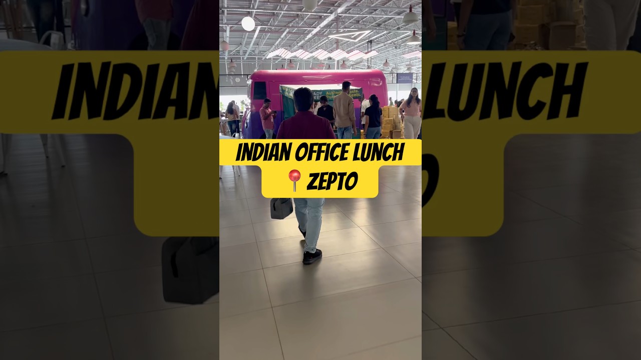 Indian *Office lunch* 🍱 at Zepto office 🏢 
