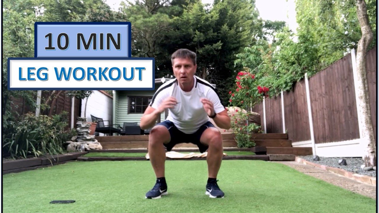 10 Minute Leg Workout - No Equipment - YouTube