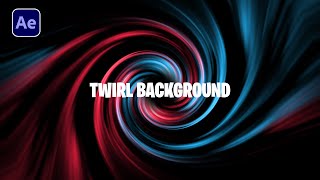 Twirl Background Animation in After Effects | Motion Graphics Background After Effects Tutorial