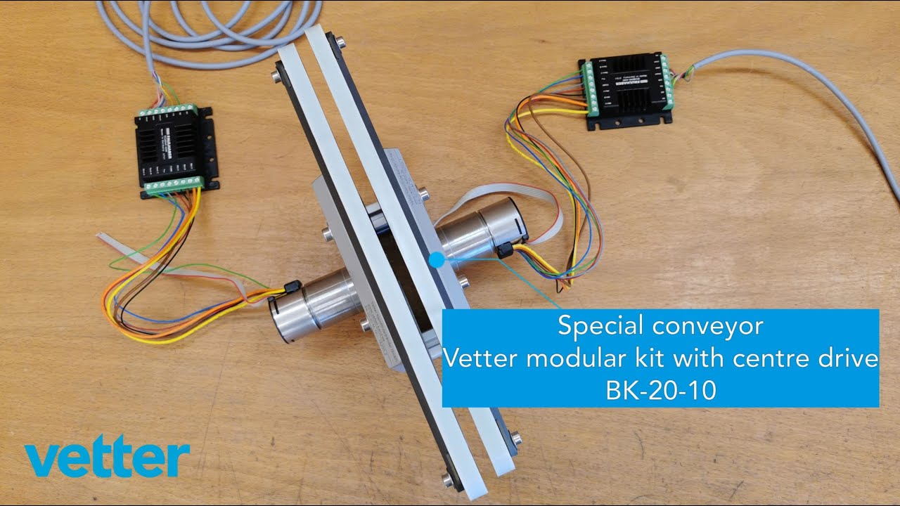 Small and flexible conveyor solution with 10 mm timing belt and easy drive system - miniaturization