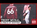 Trent Alexander-Arnold reacts to seeing his mural for the first time