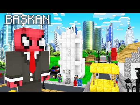 BAŞKAN FERİTED KÖYÜ GELİŞTİRDİ 🏙️ - Minecraft