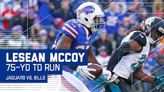 LeSean McCoy Breaks Away for a 75-Yard TD Run! | Jaguars vs. Bills | NFL