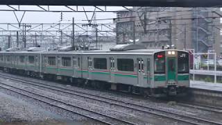701系 岩沼駅始発列車 到着