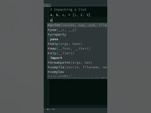 python tips #1 | Sequence unpacking in python - YouTube