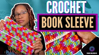 How to Crochet a Book Sleeve 🤗✨📚🧶 | Beginner Friendly