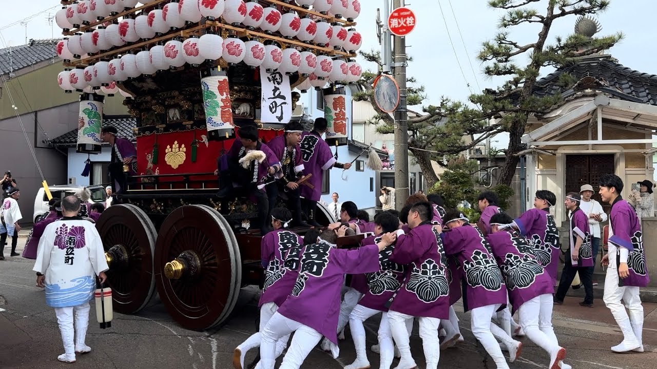 新湊曳山 2024.春 南立町 湊橋へ