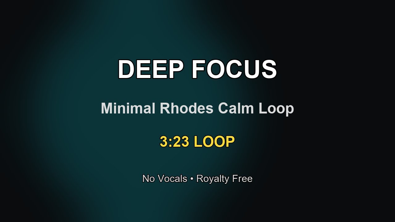 [FOCUS] Minimal Rhodes Calm Loop - YouTube