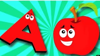 phonic song with two words, a for apple a for ant abcd alphabet song with sound for children