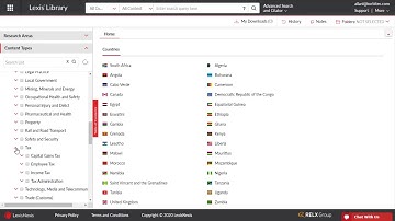 Lexis Library:  Navigating the Table of Contents