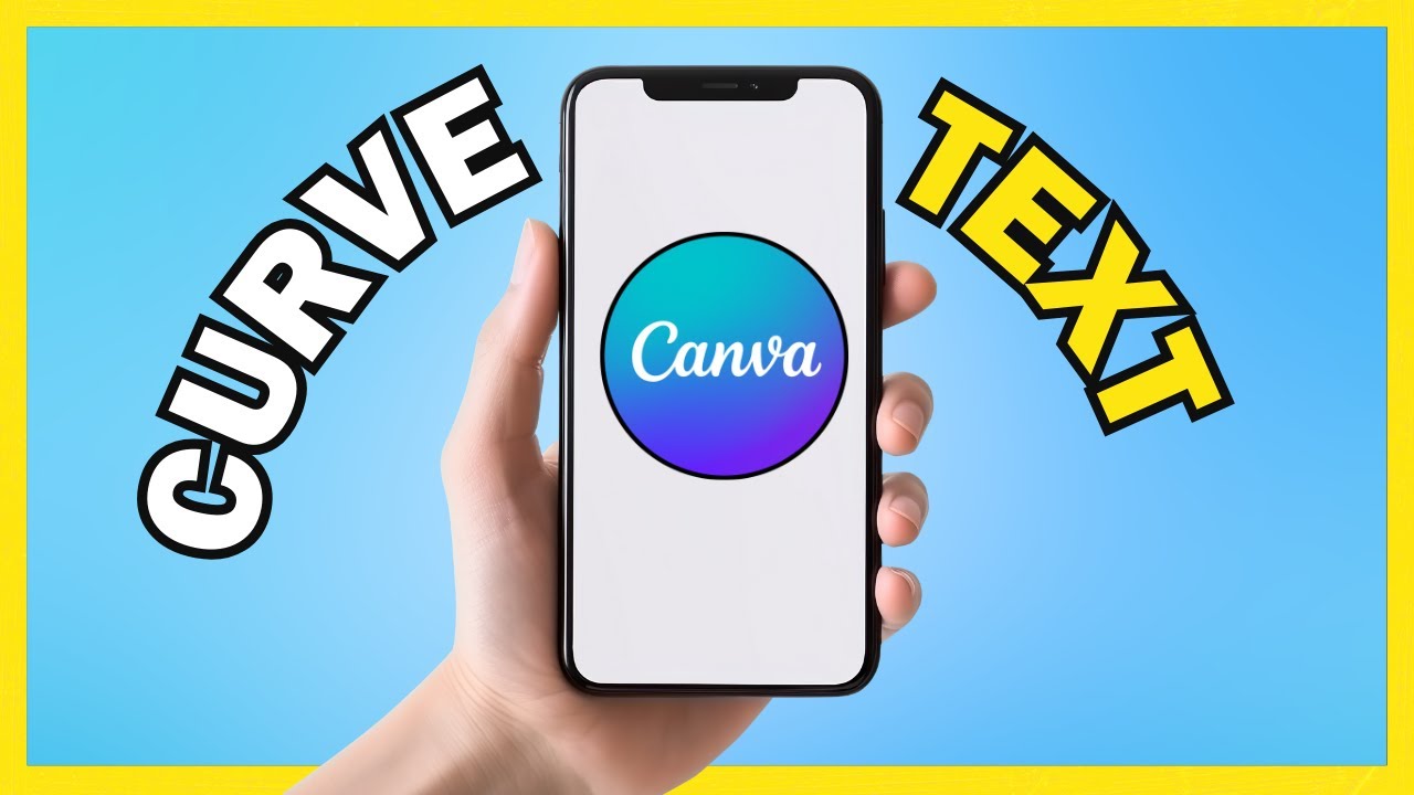 How To Curve Text In Canva Mobile [IN UNDER 1 MINUTE] - YouTube