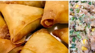Yummy Vegetable Samosa Recipe With Potato &amp; Cheese | Aloo Samosa Recipe | Vegetarian Samosa Filling