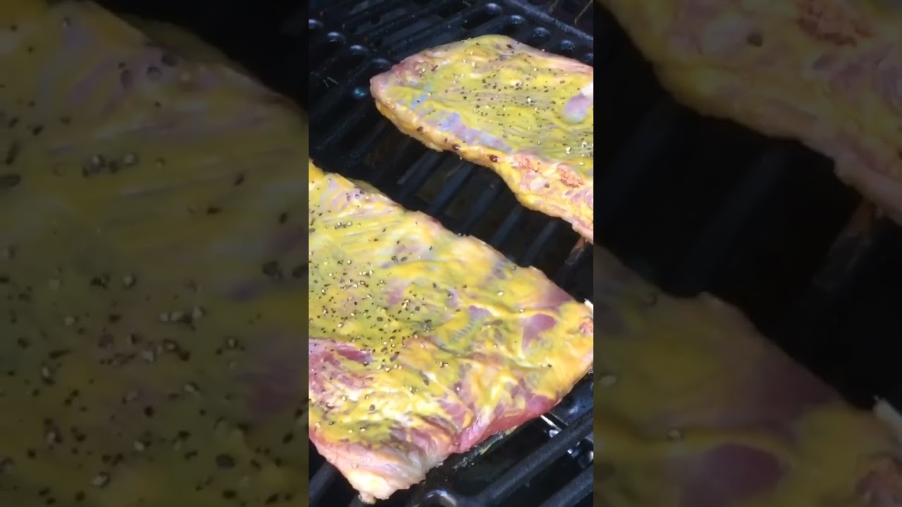 “grilling” LAMB RIBS honey mustard sauce