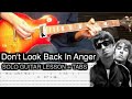 Oasis - Don&#39;t Look Back In Anger Solo Guitar Lesson (WITH TABS)