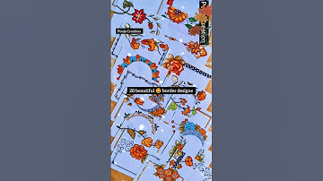 20 Beautiful border designs/Assignment front page design/Project Work Designs #love #project #shorts