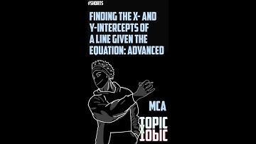 MCA | Finding the x- and y-intercepts of a line given the equation: Advanced
