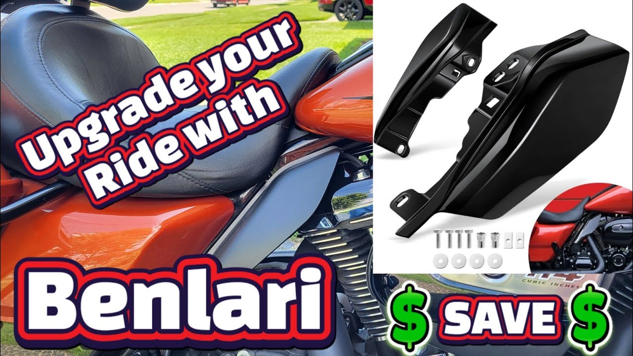 Benlari Gloss Black Mid Frame Air Deflectors