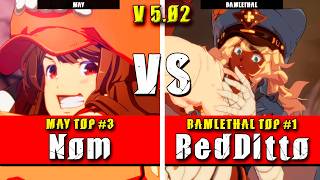 GGST | Nom (May) VS RedDitto (Ramlethal) | Guilty Gear Strive High level gameplay