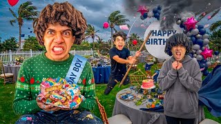     المشاهير بوظوا  عيد ميلاد شاور 🎂😱 (الحسين راح فيها )😨