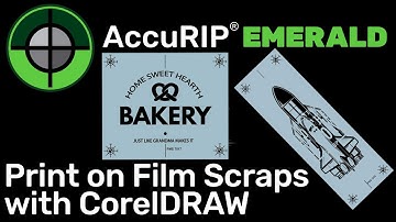 AccuRIP Emerald - How to Print on Film Scraps with CorelDRAW