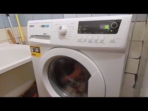 СТИРАЛЬНАЯ МАШИНА ZANUSSI ZWSG7101V в работе