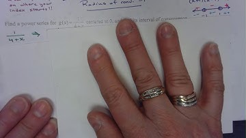 9.9: Representation of Functions by Power Series