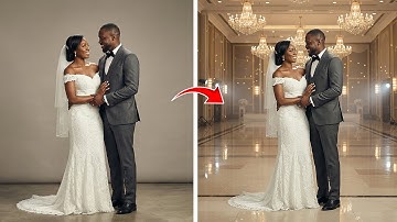Best Way to Change & Manipulate Your Wedding Photo Background Using AI & Photoshop Step by Step