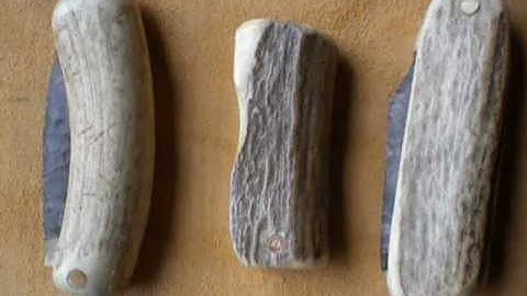 Folding flint pocket knives and a Cumberland Point