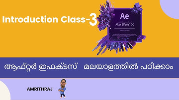 After Effects Tutorial in Malayalam - Part 3 (Beginner Level )