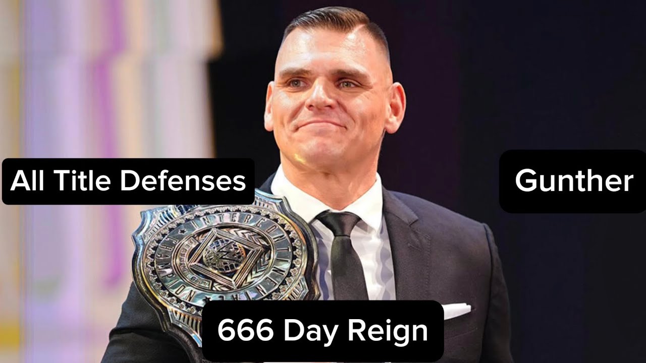Every WWE Intercontinental Championship Title Defense of Gunther’s 1st Reign (666 Days)