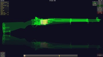 How does M1 Garand work in 3D animation