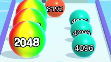 Ball Run 2048 Infinity Mode - Gameplay Walkthrough New Best Record (iOS, Android)