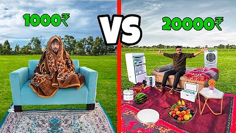LOW Budget vs HIGH Budget Sofa – Overnight Survival Challenge ❤️ @A1ADVENTURE 
